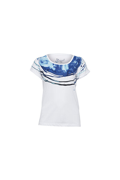 ANEMOSS Rota Beyaz Kadın T-Shirt