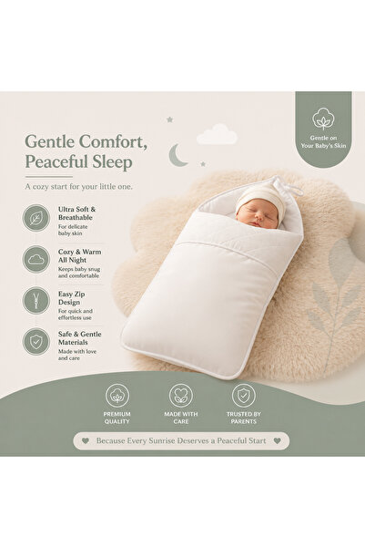 Al Fajr Babys لفافة أطفال حديثي الولادة من 0-3 أشهر - 100% قطن، استخدام 3 في ...