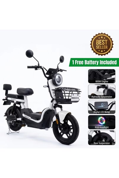 Ummelia روكو 6 برو 800 واط أفضل سكوتر كهربائي |   بطارية مجانية واحدة |   سرع...