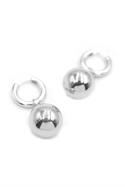 Generic Brand Ball Earrings - Silver