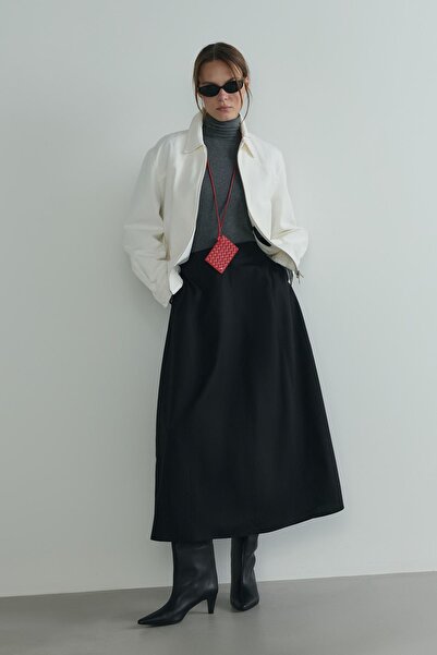 Suud Collection Μαύρη Φούστα Μπαλόνι Lade