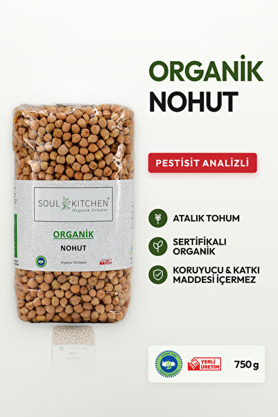Soul Kitchen Organik Ürünler Organik Sertifikalı Nohut Katkısız Analizli Doğa...