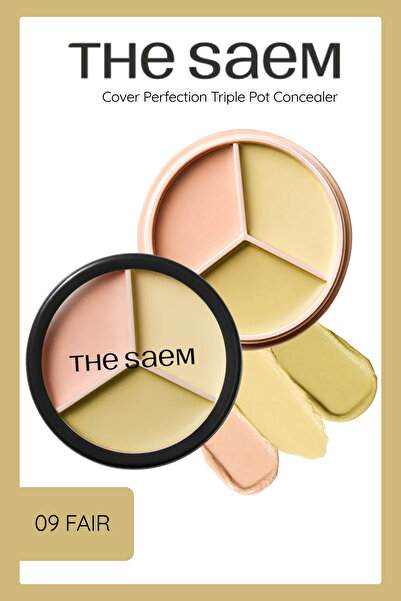 THE SAEM The Saem Cover Perfection Triple Pot Concealer 09 Fair