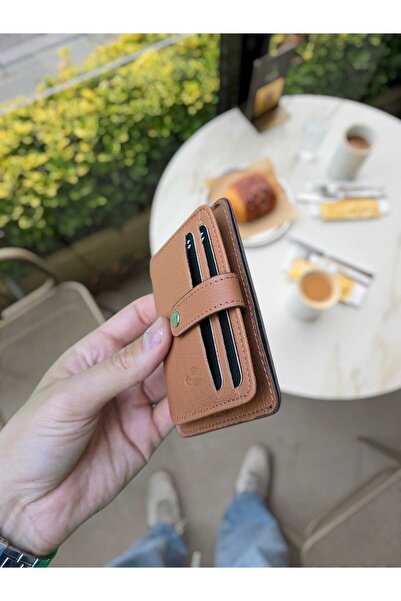 VİSSO 8600 Hakiki Deri Çıtçıtlı Kartlık Kimlik Bölmeli Kişiye Özel Bay Çanta KAHVE NAPA