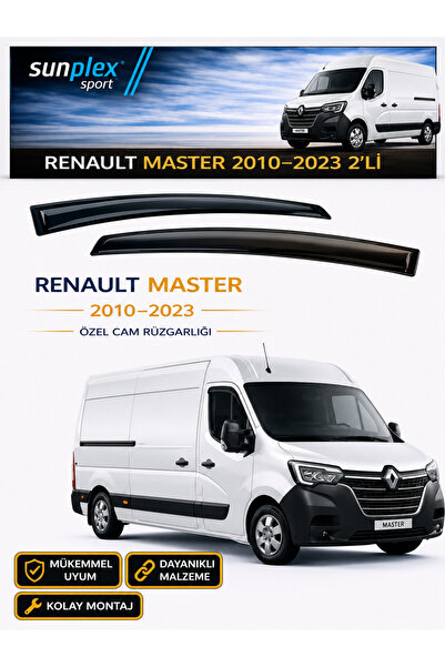KAPOTO Renault Master 2010-2023 Cam Rüzgarlığı Takım 2’li Takım Rüzgar Kesici...