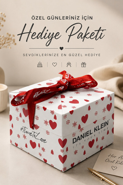 Daniel Klein Kurdele Detaylı Özel Gün Hediye Kutusu – Şık ve Zarif Tasarım Öz...