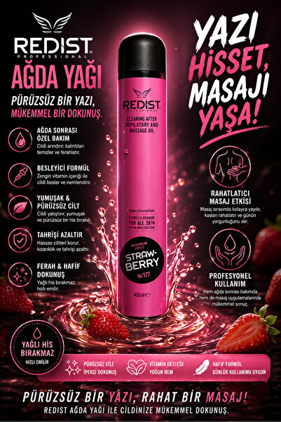 Redist Ağda Sonrası Temizleme Ve Masaj Yağı 400 Ml