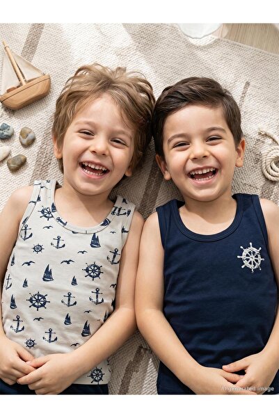 Civil Boys Erkek Çocuk Sailor 2-12 Yaş 2'li Atlet - Standart