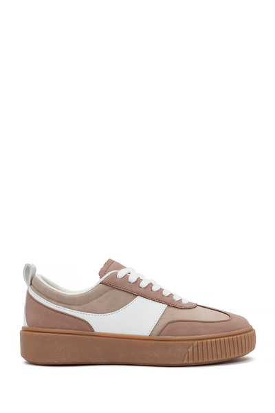 Derimod ACBC x Derimod Kadın Pembe Bağcıklı Süet Sneaker 25SFD435210