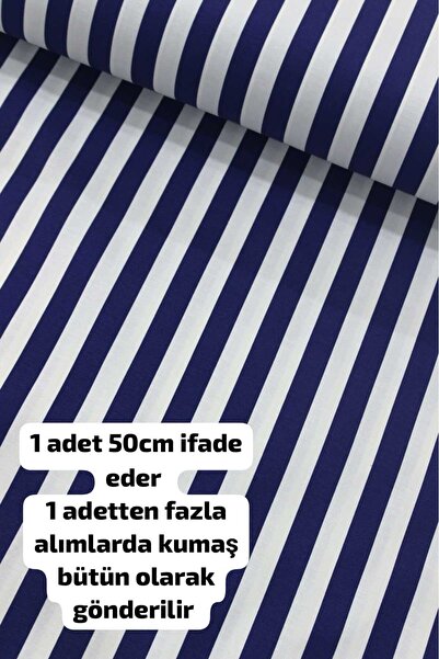 Home Duck kumaş Su ve Leke itici özelliği vardır ( Lacivert çizgili 50 x 180 )