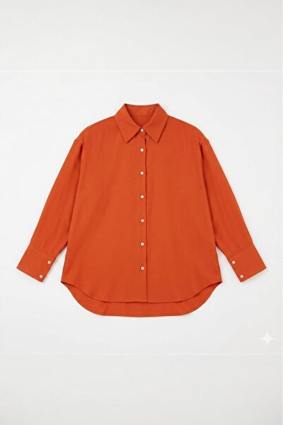 NİDİBAY Oversize Standard Long Sleeve Basic Shirt