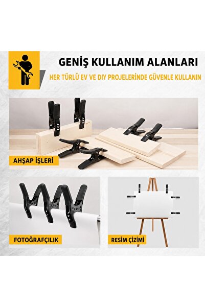 Hephaistos Ayarlanabilir Yaylı Güçlü Tutuşlu Metal Kıskaç Mengene Pense Manda...