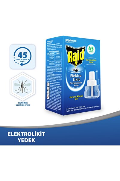 Raid Elekro Likit 1 Yedek 45 Gece