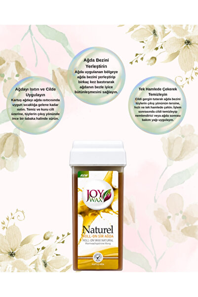 JOYWAX Joy Wax Kartuş Ağda Naturel 100ml+ 2mt Bez