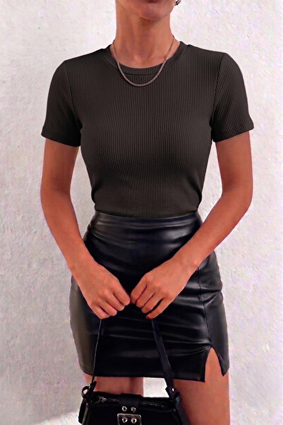 Siner Fashion Women's Crew Neck Corded Blouse