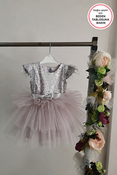 Kidstore Kız Çocuk Eteği Kat Kat Elbise