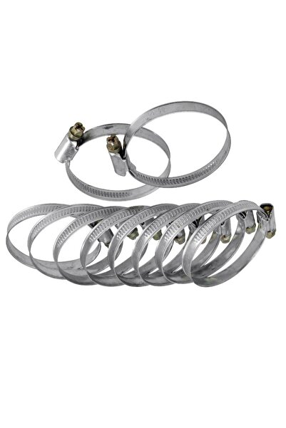 Extol Set de 10 cleme de furtun, Extol, oțel inoxidabil, 40 - 60 mm