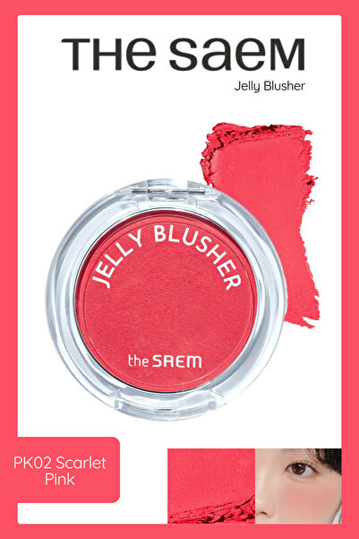THE SAEM Jelly Blusher - Jel Allık - Pk02 Scarlet Pink (VİONİNE)