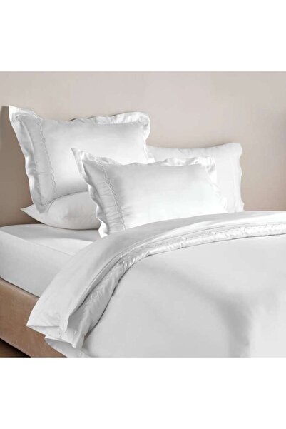 PAN HOME Monaco 3-piece Embroidered Queen Duvet Cover Set 200x200cm - Beige