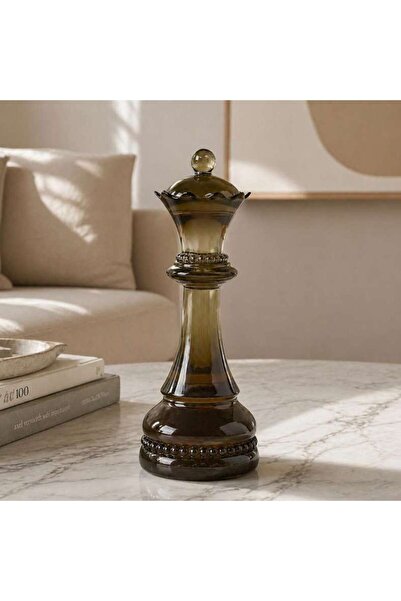 PAN HOME Regina Resin Queen Chess Sculpture 10.5x10.5x27.3cm - Green