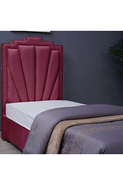 PAN HOME لوح رأس السرير URRANUS من المخمل الوردي L-90: ارتفاع 125 سم
