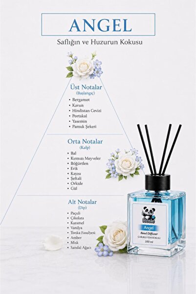 Rosie Angel Reed Diffuser Çubuklu Oda Kokusu 100 ml