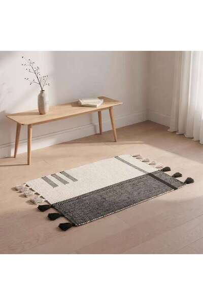 PAN HOME Larisa Cotton Dhurrie 60x90cm - Olive Green
