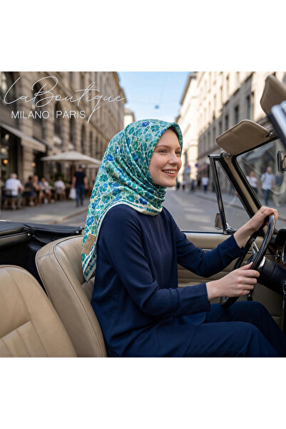 LA BOUTIQUE 2620-01 سورا حرير 90X90