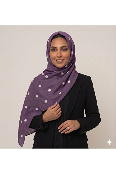 Veil Designer طرحة بوال موف اللافندر طبقيتن أناقة هادئة تناسب كل إطلالة. بتطر...