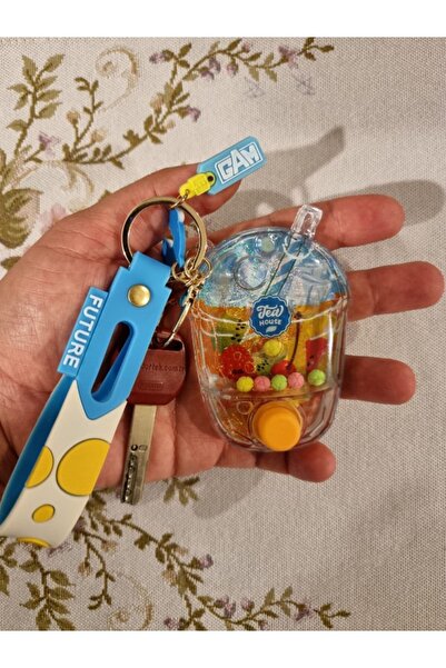 TOYFEST Tatil Yaz Temalı - Bardakta Meyveli Kokteyl Hazırlama Oyun Anahtarlığ...