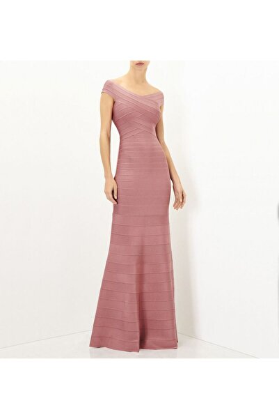 NO BRAND Rochie bandage elegantă - Roz, M