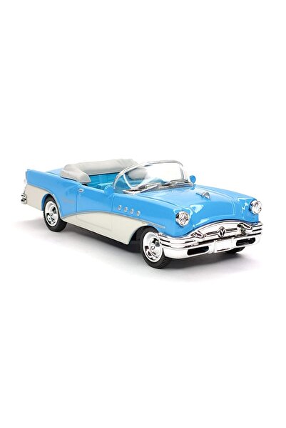 TOYFEST 1:43 Ölçekli Lisanslı Metal Retro Amerikan Arabaları - 1955 Buick Cen...