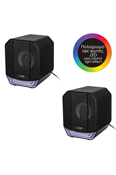 Z Store Boxe Gaming 6W – Alimentate prin USB, LED RGB, Cablu de 1.2m