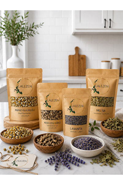 LALEZEN Rahatlatıcı Çay/ Relax Tea - 50 Gr Melisa - 50 Gr Kediotu - 50 Gr Lav...