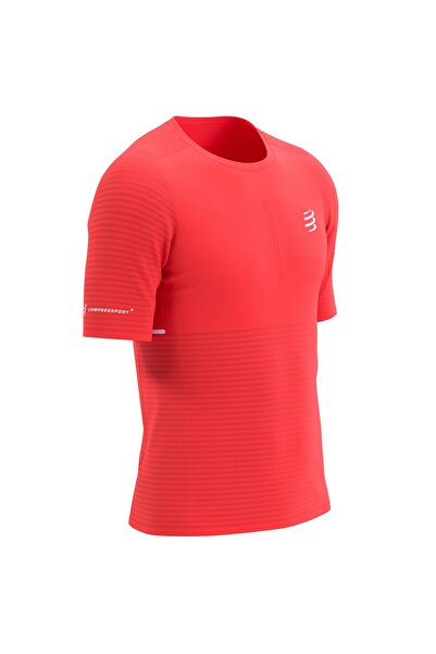 Compressport Tricou de alergare bărbați Pro Racing SS 2025-Roșu-S