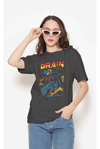 buzagi tasarım ürünleri Drain Regular Mold Black Unisex T-Shirt