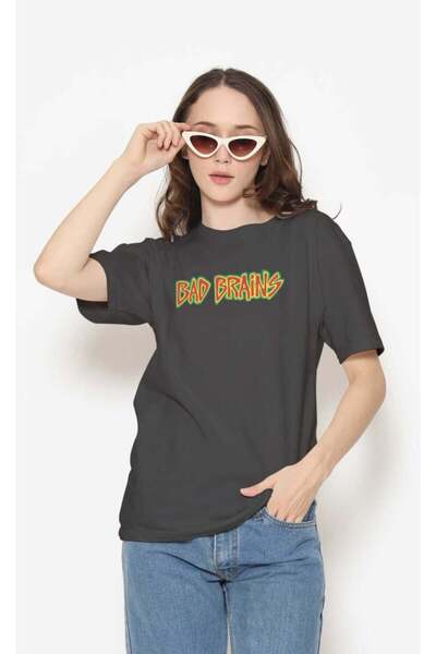 buzagi tasarım ürünleri Bad Brains Regular Fit Black Unisex T-Shirt