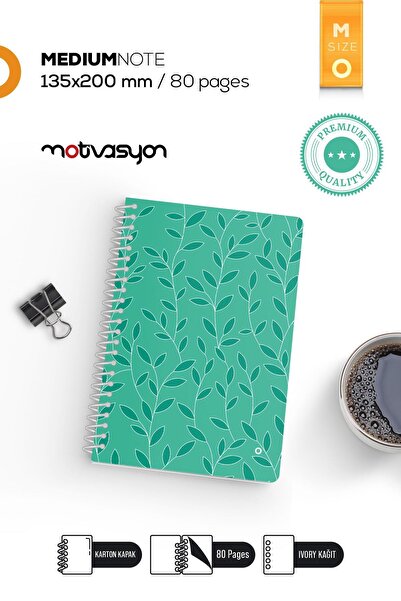 Motivasyon Yayınları Boss Serisi Mavi (L) 16X24 Ebat Tel Dikiş 80Sayfa