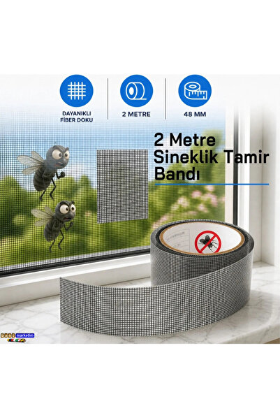 BantMarketim Sineklik Yama Tamir Bandı 50mmx2mt