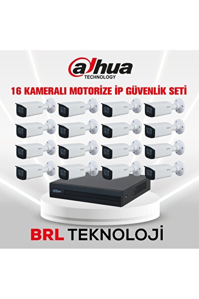 DAHUA 16 Kameralı 2 MP Motorize Ip Güvenlik Kamera Seti