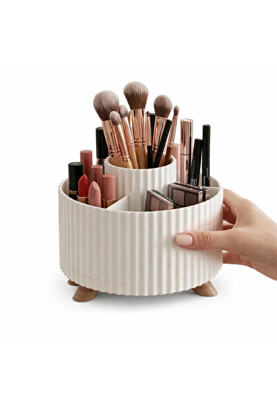 Yapı3D Multi-Compartment Makeup Organizer Black |   Desktop Organizer Cosmeti...