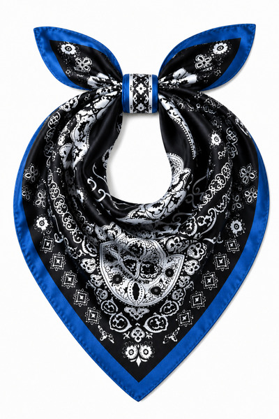 who knows ¿ Patterned Scarf Bandana 50X50 Women's Clothing Accessory
