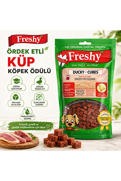 Freshy Taze Ördek Etinden Küp Ödül Maması - 80 gr