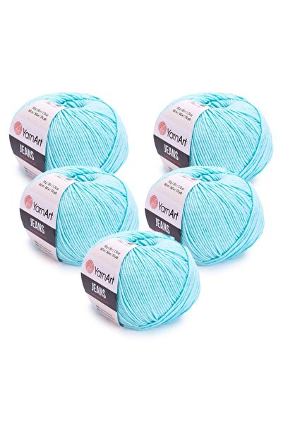 Yarnart Jeans 5-Piece Sky Blue 76 Hand Knitting Yarn