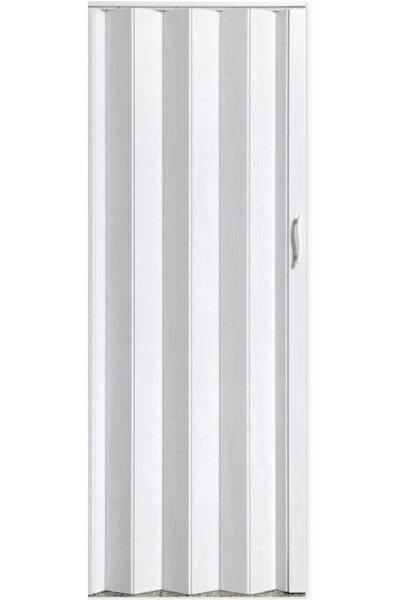Italbox Ușă pliabilă tip acordeon, material PVC, culoare alb fumuriu, 82x203cm