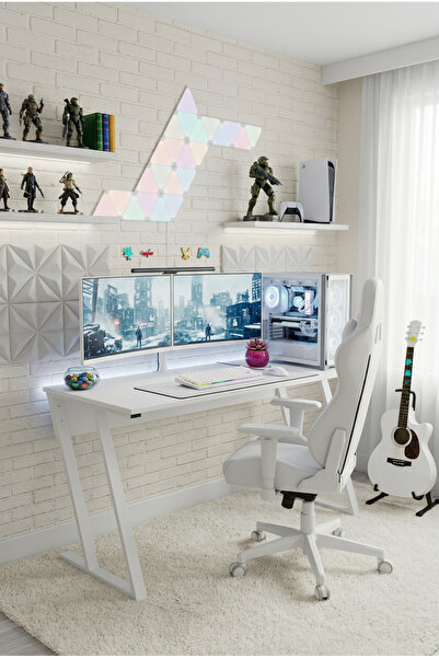 papi-co Titan Z Oyuncu Masası 140x60 cm Bilgisayar Masası Metal Ayaklı Çalışm...