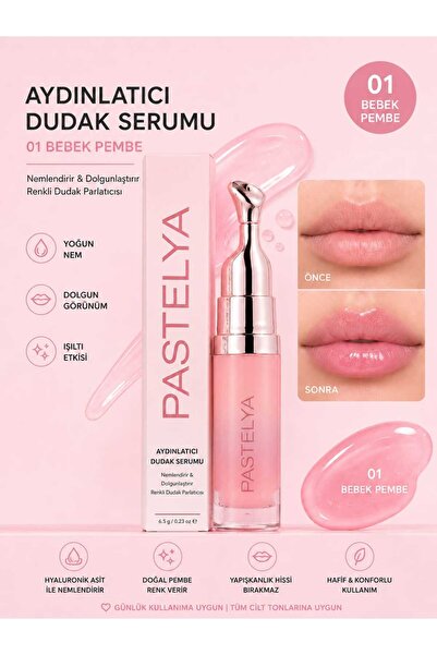 Pastelya Dudak Parlatıcı Lip Gloss – Baby Pink - 01