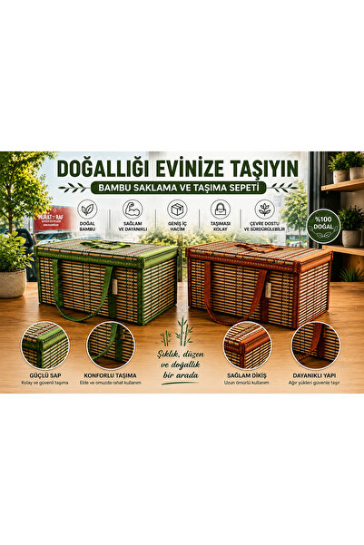 keyfisepet en keyifli sepet Hasır Görünümlü Çok Amaçlı Taşıma Çantası – Kulpl...