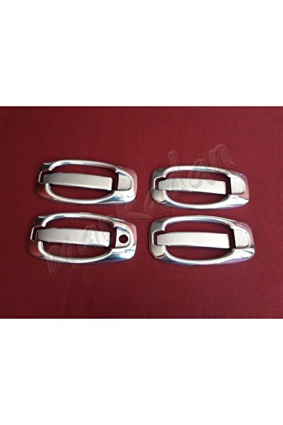DB Chrome Fiat Doblo Kapı Kolu Nikelajı 2010-2023 4 Kapı 8 Parça P.Çelik