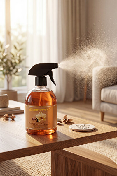 MOUVEMENT 500 ml Sandal Ağacı Kokulu Oda Spreyi ile Doğal ve Sıcak Ortamlar